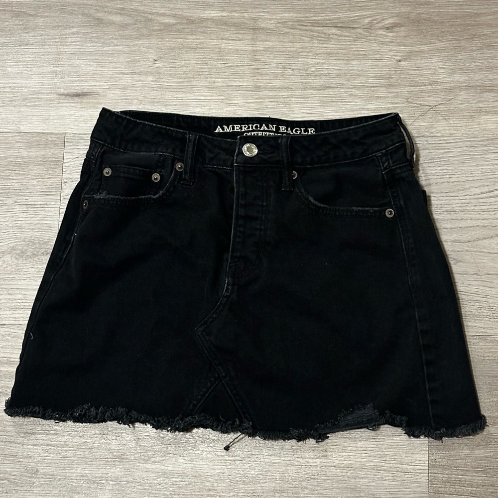 Women’s American Eagle Black Jean Skirt